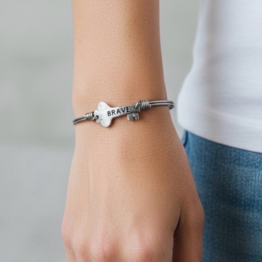 Silver Inspirational Bracelet #42